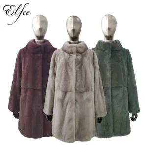 [최초가 2490000원] 진도 Elfee 휘메일 유색 밍크 코트 (E6W1EC05_)