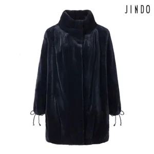 [최초가 3790000] 진도모피 스탠드카라 쉬어드 밍크 자켓   (JMJU01NV570)