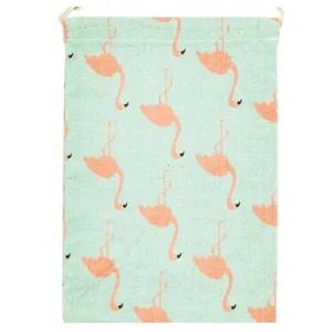 더스트백 린넨 끈조절 파우치 대형 홍학 여행파우치 캐리어정리 화장품파우치 선물포장 속옷보관