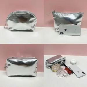 쓰리폼실버파우치 여행용 라운드 스퀘어 수납 화장품 멀티 여