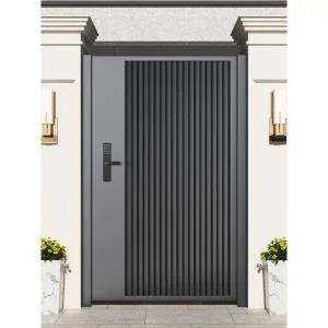 고급 알루미늄 정원 빌라 대문 시골 스타일 맞춤 합금 문 1