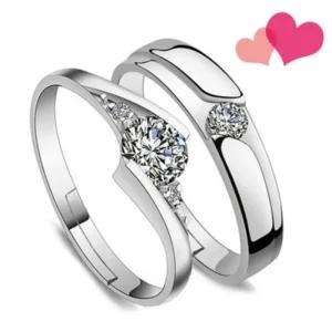 [라일리쥬얼리] Rly 심플 S925 약혼 언약 실버 은 커플링 반지