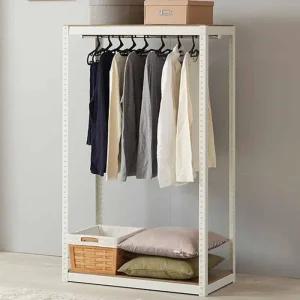 [라일리생활건강] Rly 벽옷걸이행거 벽면행거 시스템 행거 80 2단