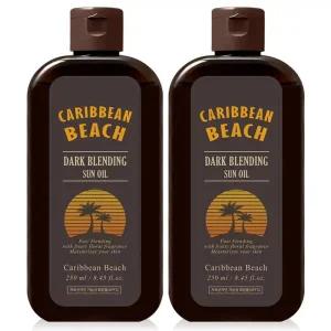 캐리비안비치 다크 블렌딩 태닝오일 250ml 2개