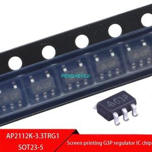 10/20/30PCS AP2112K-3.3TRG1 SOT23-5 스크린 프린팅 G3P 칩 레귤레이터 IC