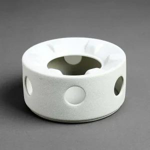 [골드스마일]도자기 티워머 화이트 드립 데우기 라이트 티팟