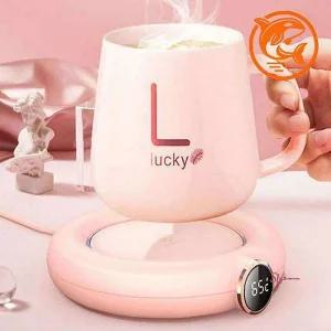컵워머 히팅컵 고급 인덕션 보온 온도조절 머그 우아한 디지털 컵받침대yza599
