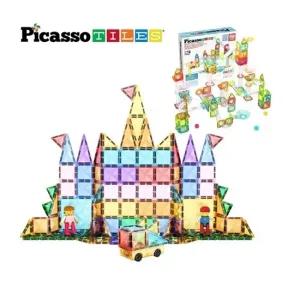 자석블럭  마니마그네틱타일 120+미니마블런60 ( 총 180PCS ) 자동차블럭포함