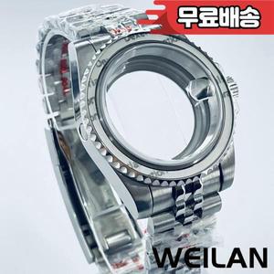 다이버 40mm 시계 케이스 SUB GMT 모드 NH34 904L 팔찌 사파이어 크리스탈