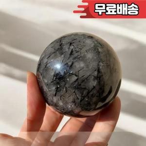 블랙 토르말린 석영 구체 자연 치유 크리스탈 볼 보호 에너지 클렌징 차크라 밸런싱 명상 장식