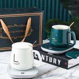 컵워머 머그 커피 인덕션 보온 히팅컵 컵받침대 온도 우유 유지 분유 사무실ghi131