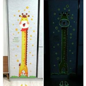 유아 어린이 인테리어 포인트 키재기 스티커 기린 여아완구