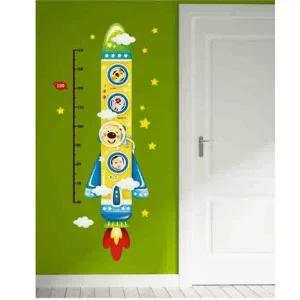 데코 셀프 인테리어 아이방 키재기 스티커 우주선 여아완구