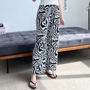 지브라 밴딩 쿨바지 여름 팬츠 데일리 홈웨어