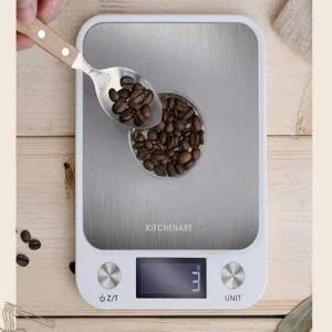 베이킹 계량 가정용 주방용 화이트 전자저울 1kg