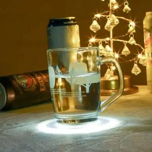led 컵 받침대 led컵홀더 파티 컵받침홀더 잔받침 잔받침 파티 led컵홀더 홈파티용품