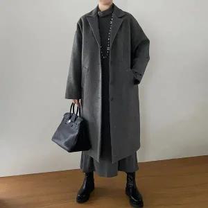 [아이우먼] 맥시울핸드메이드롱코트 RAQ251M510 빅사이즈_P409332211