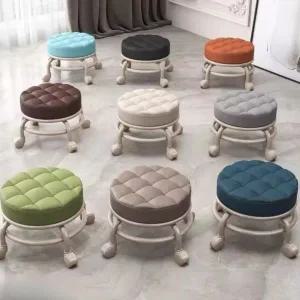 쿠션 간의 달린 간이 보조 낮은 이동식 바퀴 의자