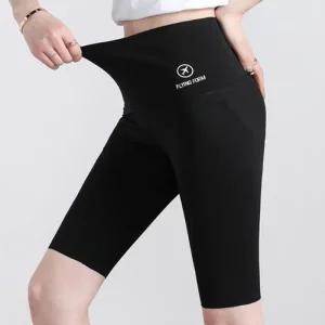 [아우트]레깅스 운동쫄바지 반바지 슬림핏 5부 1P