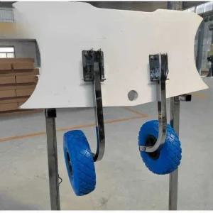 고무보트 바퀴 부품 이동 랜딩바퀴 배 앞딩기 운반