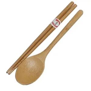 [골드스마일]고급 대나무 수저 1개 숟가락 젓가락 스푼 식기