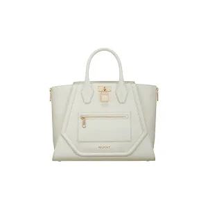[에스티듀퐁](강남점)리비에라 미디움 토트백 화이트/골드 N1RV262WH2