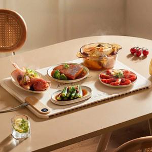 테이블워머 플레이트 접이식 온도 조절 보온 보드 가정용 따뜻한 접시 머그 워머 220V