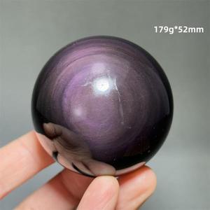 수정탄레인보우 흑요석 천연 미네랄 석영 공 치료 Reiki 명상 운세 마사지 에너지 컬렉션 홈 인테리어 선물