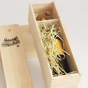 용돈박스 단일 병 나무 와인 상자 뚜껑 장식 나뭇결 재사용 가능 보관