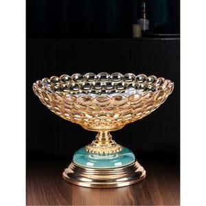 하이비주얼 과일접시 가정용 소품 인테리어 간식 가벼운 티 유리 테이블 과일접시 거실 캔디접시