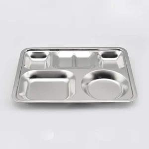 [골드스마일]천성 식판 성인 단체 급식 배식판 급식판 4찬 37.5cm 나눔접시