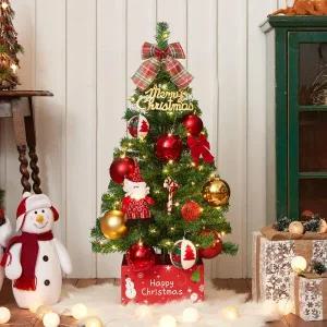 [아트박스]/도토로 [도토로]90cm 꼬깔산타 스카치 트리 풀세트(전구포함)