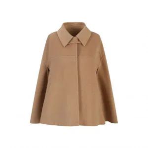 씨 울블렌디드 스트랩 디테일 케이프 자켓 (SJJRX2156) 824296