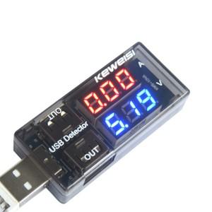 파란색 빨간색 듀얼 디스플레이 USB 테스터 5V 12V 디지털 전압계 전류계 자동차 측정기 감지기 모니터 보