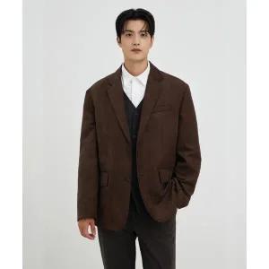 [국내매장정품] 스파오 SPAO [신세틱레더] 스웨이드 테일러드 자켓 재킷_SPJLF49M06 SPJLF49M06 134229