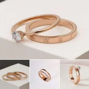 [골드스마일]써지컬 베이직 더블 링 반지 올데이 검지 패션 커플링