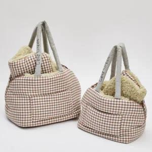 [롯데백화점]루이독 모카 체크 ToGO 어라운드 백 Grand