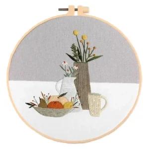 꽃십자수 집콕 프랑스자수패키지 집콕놀이 패키지세트 초보자 선물 DIY 프랑스 세트