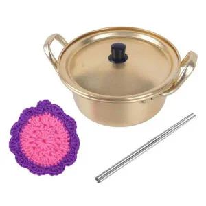 [골드스마일]라면 냄비 젓가락 수세미 세트