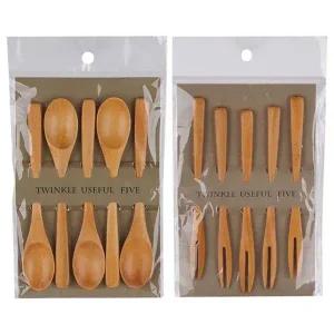 [골드스마일]옻칠 티스푼 티포크 5개입 set