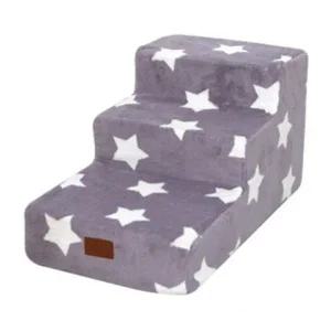 [콩심팥심]강아지 그레이스타 펫스텝 3단 마블 관절 논슬립 계단 강아지발판