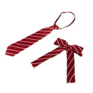 [콩심팥심]교복몰 사선그레이 레드넥타이 (동광초) 교복넥타이