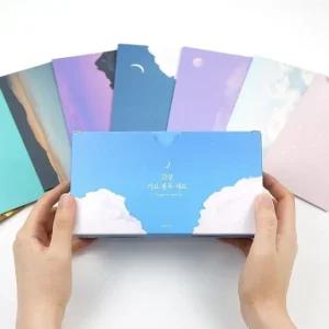 고품질 감성 가로봉투 세트 (96매입) 문구 학용품 (WE61280)