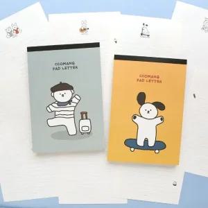 고품질 5000 꼬망 패드편지지 (랜덤발송) 문구 학용품 (WE6140E)