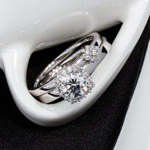 [샤밍주얼리]3부 5부 다이아 반지 천연 우신 GIA 명품 프로포즈 결혼 기념일 선물 가드링 마제스티