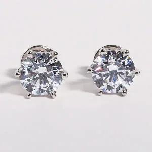 [샤밍주얼리]1캐럿 다이아 귀걸이 IGI GIA 랩 6프롱 솔리테어 여자 친구 선물 기념일 예물 명품