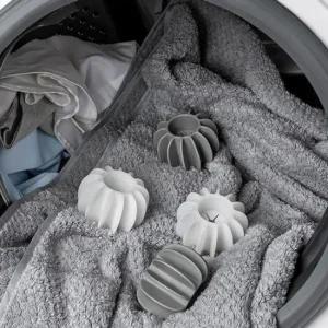 ksr 실리콘 엉킴방지 세탁볼 런드리볼 그레이 소형 구김방지 먼지제거 세탁볼 건조기