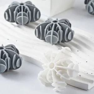 ksr 실리콘 눈꽃 먼지 세탁볼 빨래볼 그레이 구김방지 먼지제거 세탁볼 건조기 드럼세탁기