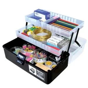 계단식 태클박스 화구박스 소품함 블랙 (W28216C)