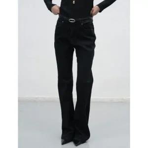 브랜드정품 제너럴아이디어 GENERALIDEA 부츠컷 워싱 데님팬츠 [BLACK] WBE3L11509 252530